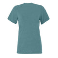 Deep Teal - Back - Bella + Canvas Womens-Ladies Heather Jersey Relaxed Fit T-Shirt