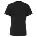 Black - Back - Bella + Canvas Womens-Ladies Heather Jersey Relaxed Fit T-Shirt