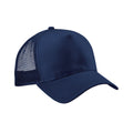 French Navy-French Navy - Front - Beechfield Unisex Adult Snapback Trucker Cap