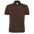 Brown - Front - B&C Mens Heavymill Polo Shirt