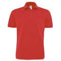 Red - Front - B&C Mens Heavymill Polo Shirt