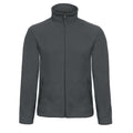 Dark Grey - Front - B&C Mens ID.501 Fleece Jacket