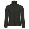 Black - Front - B&C Mens ID.501 Fleece Jacket