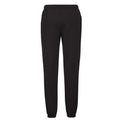 Black - Back - Fruit of the Loom Mens Elasticated Cuff Jogging Bottoms