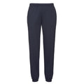 Deep Navy - Front - Fruit of the Loom Mens Elasticated Cuff Jogging Bottoms
