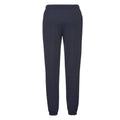 Deep Navy - Back - Fruit of the Loom Mens Elasticated Cuff Jogging Bottoms
