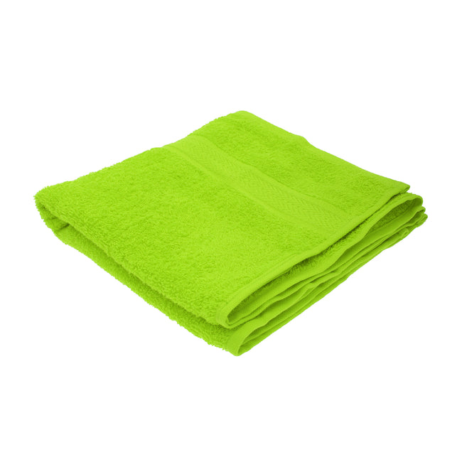 Bright Green - Front - Jassz Plain Towel 50cm 100cm (350 GSM)
