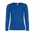 Royal Blue - Front - B&C Womens-Ladies #E150 Long-Sleeved T-Shirt
