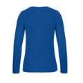 Royal Blue - Back - B&C Womens-Ladies #E150 Long-Sleeved T-Shirt