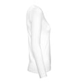 White - Side - B&C Womens-Ladies #E150 Long-Sleeved T-Shirt