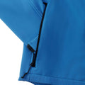 Azure Blue - Close up - Russell Mens Water Resistant & Windproof Softshell Jacket