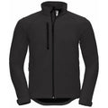 Black - Front - Russell Mens Water Resistant & Windproof Softshell Jacket