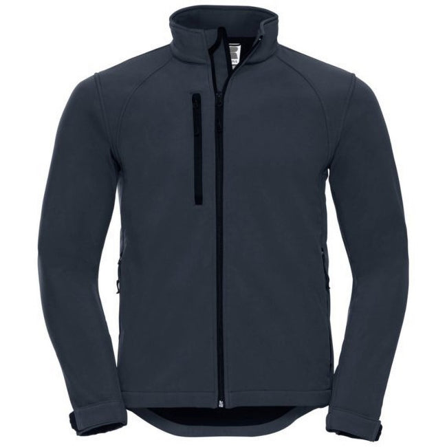 French Navy - Front - Russell Mens Water Resistant & Windproof Softshell Jacket