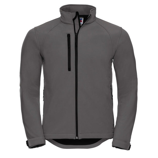 Titanium - Front - Russell Mens Water Resistant & Windproof Softshell Jacket