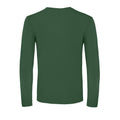Bottle Green - Back - B&C Mens Round Neck Long-Sleeved T-Shirt
