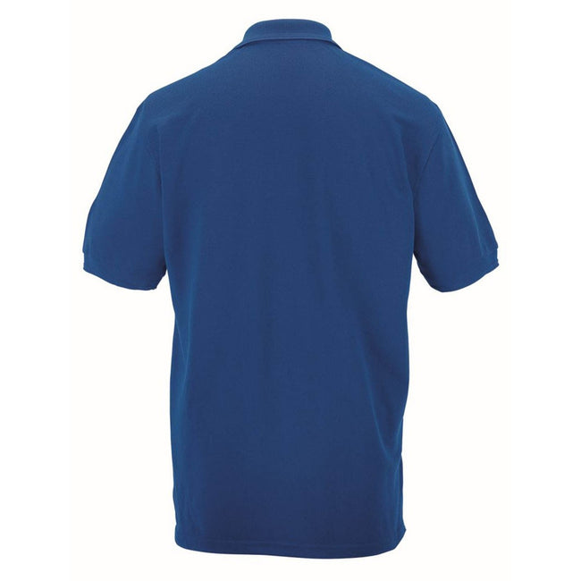 Bright Royal - Back - Russell Mens 100% Cotton Short Sleeve Polo Shirt