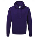 Purple - Front - Russell Colour Mens Hooded Sweatshirt - Hoodie