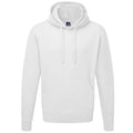 White - Front - Russell Colour Mens Hooded Sweatshirt - Hoodie