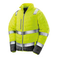 Fluro Yellow - Front - SAFE-GUARD by Result Mens Safety Jacket