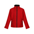 Classic Red-Black - Front - Regjun Childrens-Kids 2 Layer Soft Shell Jacket