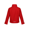 Classic Red-Black - Back - Regjun Childrens-Kids 2 Layer Soft Shell Jacket