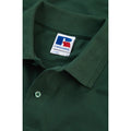 Bottle Green - Pack Shot - Russell Mens Ripple Collar & Cuff Short Sleeve Polo Shirt