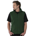 Bottle Green - Back - Jerzees Colour Fleece Gilet Jacket - Bodywarmer