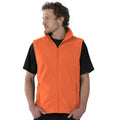 Orange - Back - Jerzees Colour Fleece Gilet Jacket - Bodywarmer