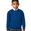 Bright Royal - Back - Jerzees Schoolgear Childrens V-Neck Sweatshirt