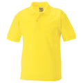 Yellow - Front - Jerzees Schoolgear Childrens 65-35 Pique Polo Shirt