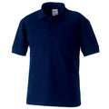 French Navy - Front - Jerzees Schoolgear Childrens 65-35 Pique Polo Shirt