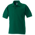 Bottle Green - Front - Jerzees Schoolgear Childrens 65-35 Pique Polo Shirt