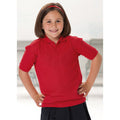 Classic Red - Side - Jerzees Schoolgear Childrens 65-35 Pique Polo Shirt