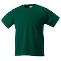Bottle Green - Front - Jerzees Schoolgear Childrens Classic Plain T-Shirt
