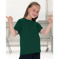 Bottle Green - Back - Jerzees Schoolgear Childrens Classic Plain T-Shirt