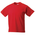 Bright Red - Front - Jerzees Schoolgear Childrens Classic Plain T-Shirt
