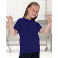 Purple - Back - Jerzees Schoolgear Childrens Classic Plain T-Shirt