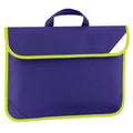 Purple - Front - Quadra Enhanced-Vis Book Bag - 4 Litres