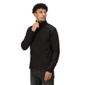 Black-Black - Side - Regatta Mens Sandstorm Workwear Softshell Jacket