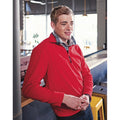 Classic Red - Side - Regatta Mens Micro Zip Neck Fleece Top (170 GSM)