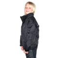Black-Ash - Side - Regatta Kids-Childrens Waterproof Windproof Dover Jacket