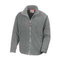 Light Grey - Front - Result Mens High Grade Microfleece Horizon Showerproof Breathable Jacket