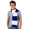 White-Royal - Back - Result Mens Heavy Knit Thermal Winter Scarf