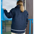 Navy Blue - Side - Result Childrens-Kids Core Winter Parka Waterproof Windproof Jacket
