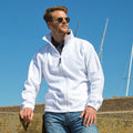 White - Back - Result Mens Full Zip Active Fleece Anti Pilling Jacket