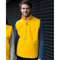 Yellow - Back - Result Mens Active Anti Pilling Fleece Bodywarmer Jacket