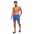 Blue - Lifestyle - Crosshatch Mens Chemmy Swim Shorts
