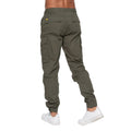 Olive - Back - Crosshatch Mens Sidemoore Cargo Trousers