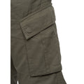 Olive - Side - Crosshatch Mens Sidemoore Cargo Trousers