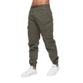 Olive - Front - Crosshatch Mens Sidemoore Cargo Trousers
